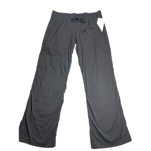 Lululemon Dance Studio Mid-Rise Pant in Gray stripe 14 NWT